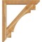 Ekena Millwork Merced Slat Rough Sawn Bracket w/ Offset Brace, Western Red Cedar, 6"W x 36"D x 40"H BKT0604X36X40MRC06RWR - alternate 3